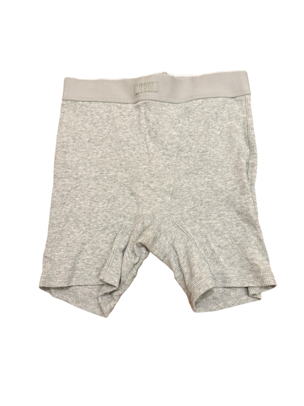 SKIMS Heather Gray Ribbed Boxer Briefs